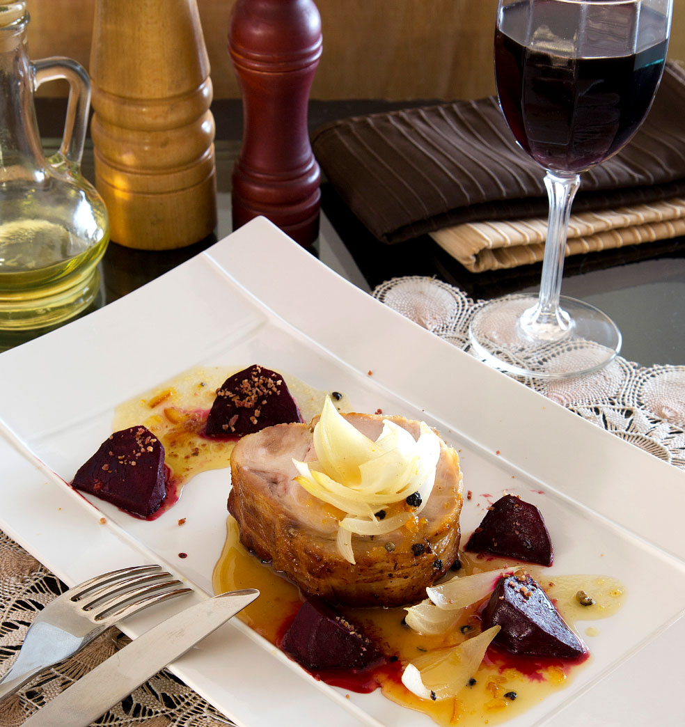 Bondiola de cerdo al tatakua