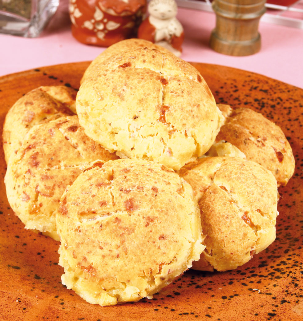 Chipa de jamón y queso