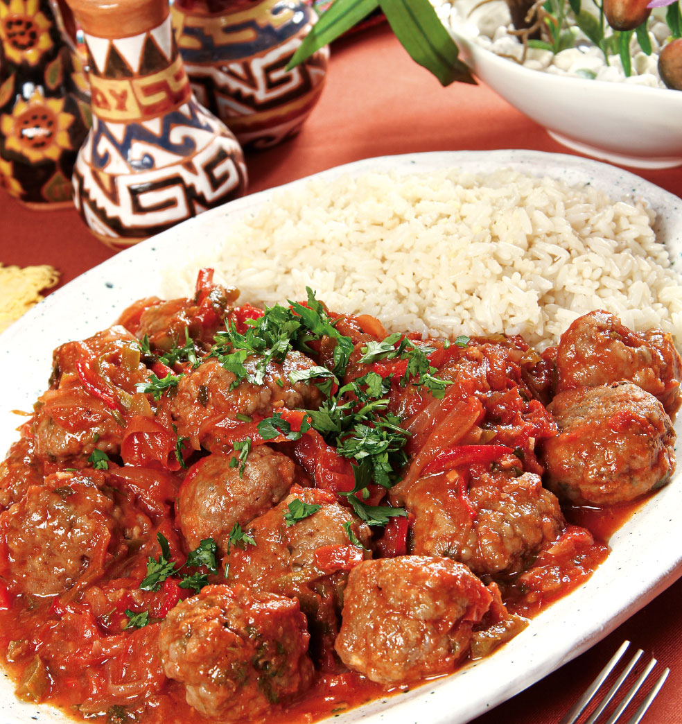 Estofado de albóndigas