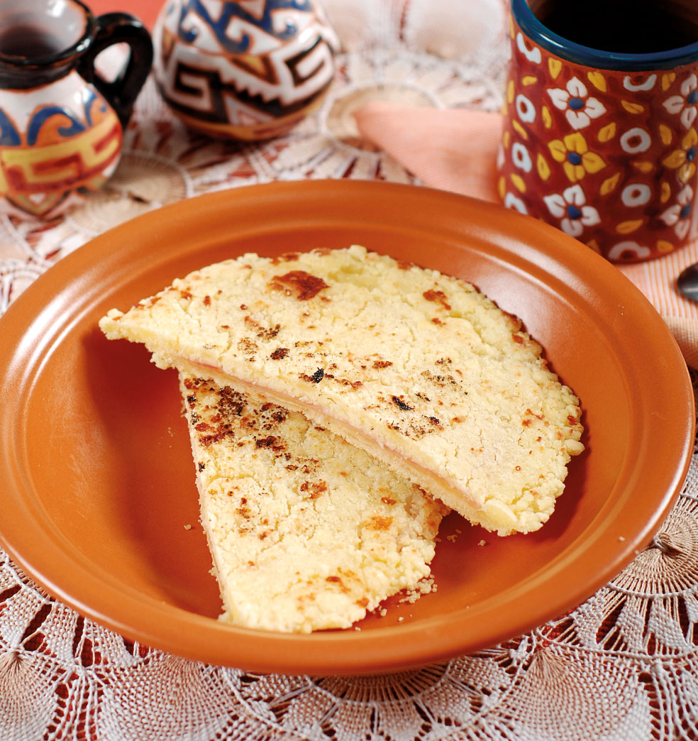 Mbeju avevo relleno de jamón y queso