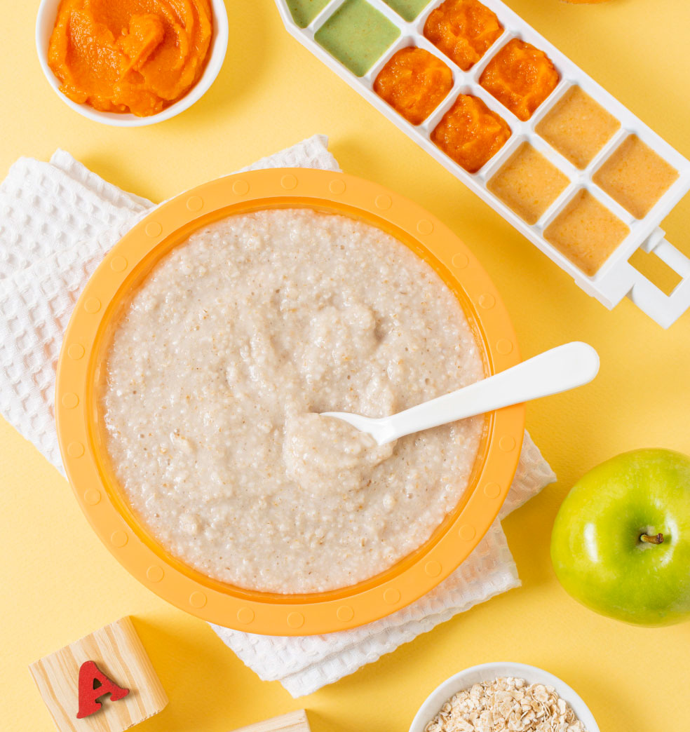 Alimentos indicados para iniciar la alimentación complementaria