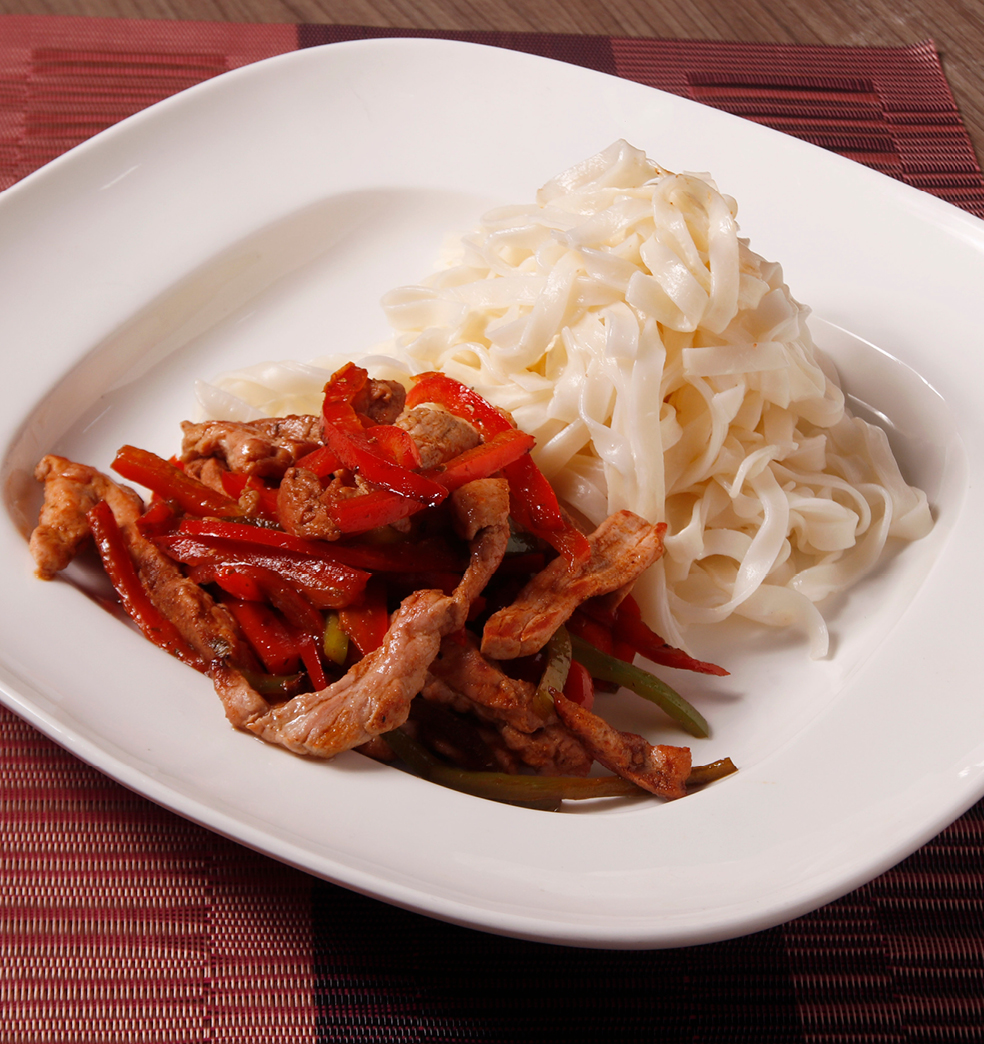 Cerdo al estilo oriental