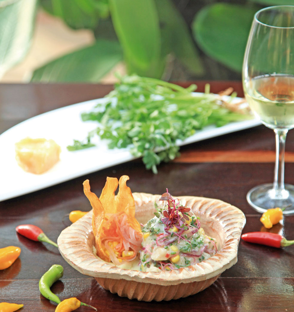 Ceviche de surubí y salmón