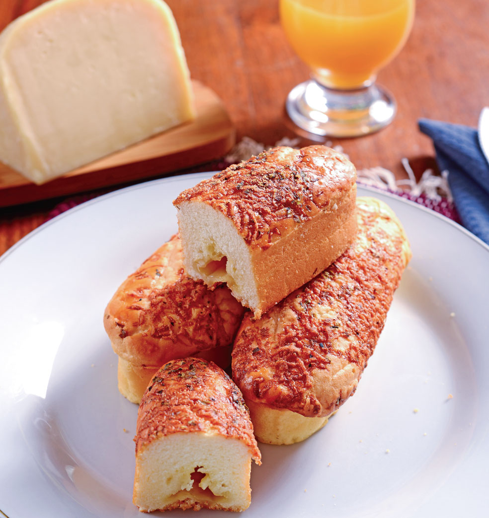 Pancitos de ajo y queso (rinde 8 unidades)