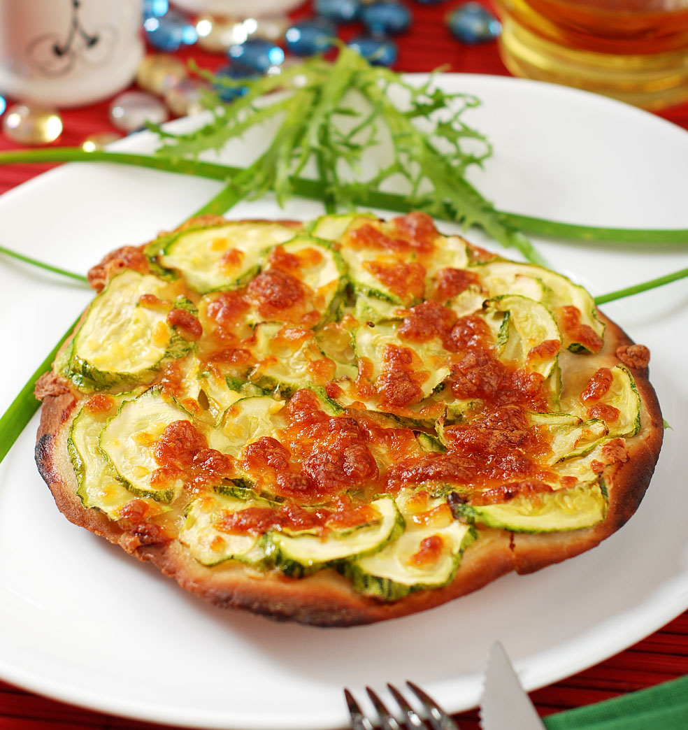 Pizza de zucchini
