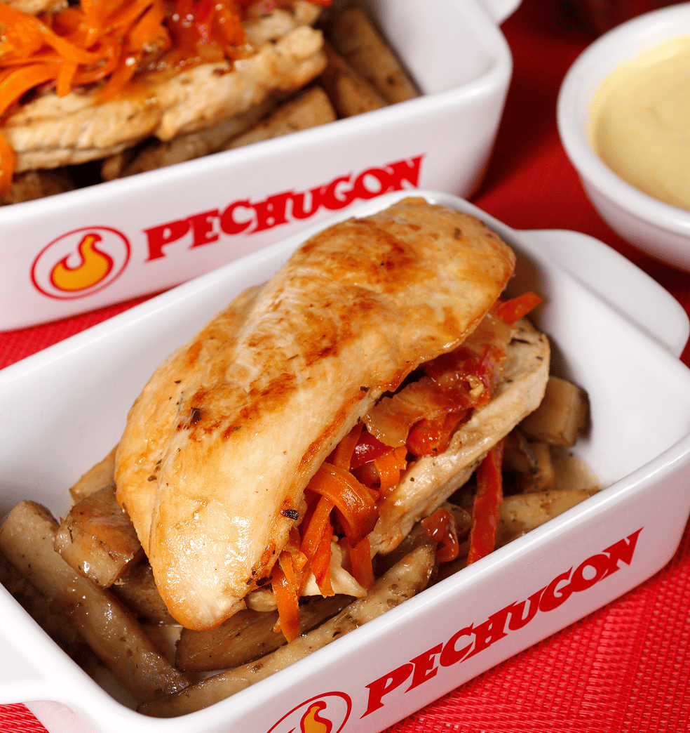 Suprema de pollo a la mostaza con miel