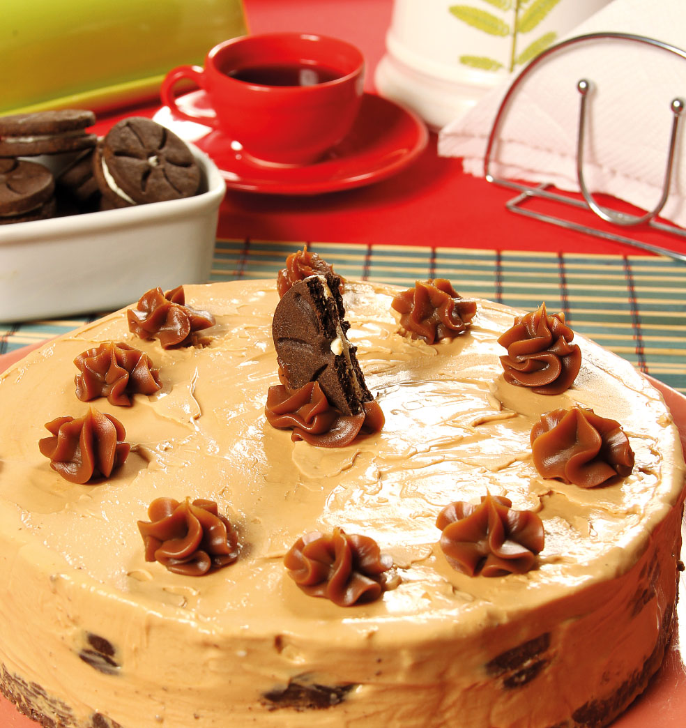 Torta helada de dulce de leche