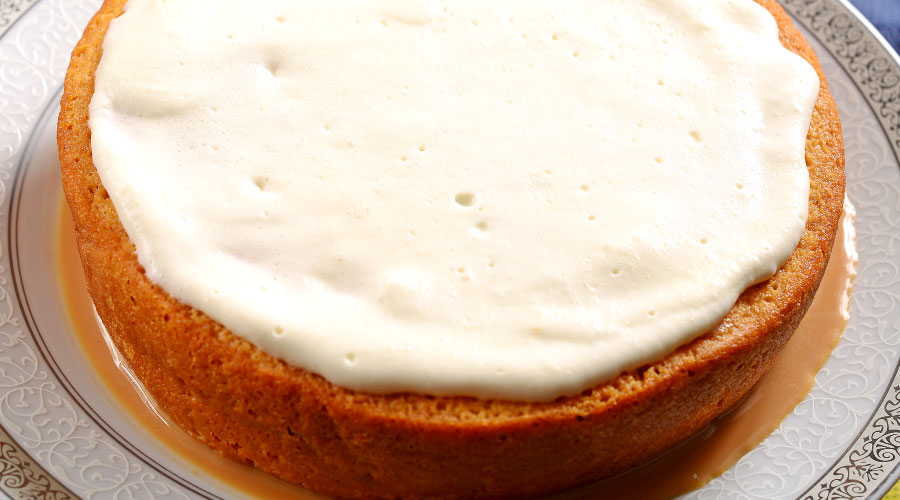 Torta húmeda de dulce de leche